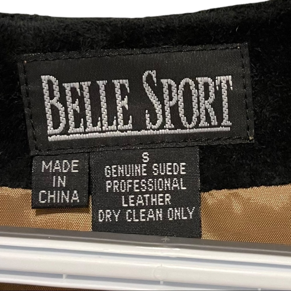Belle Sport Suede Woman Jacket Size 8 - Picture 3 of 3